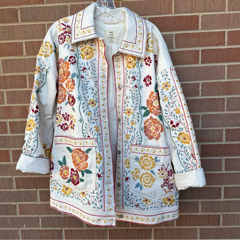 Free People / We The Free Avery Embellished Jacket Size Medium NWT - Picture 3 of 13